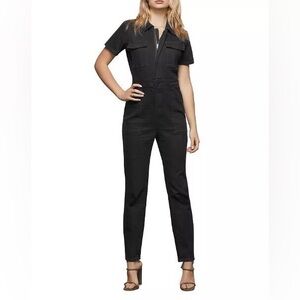 Good American GMJS126 Fit for Success Black Jumpsuit